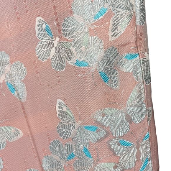 NWT Giuliette Brown & Filippa Lagerback Size 0 Pink Butterfly Jacquard Pants - Picture 6 of 9